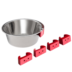 Dogsworld Boxen- Wasserschüssel mit Wandhalterung