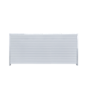 silberner Aluminium-Rahmen mit Sandwichpaneelen