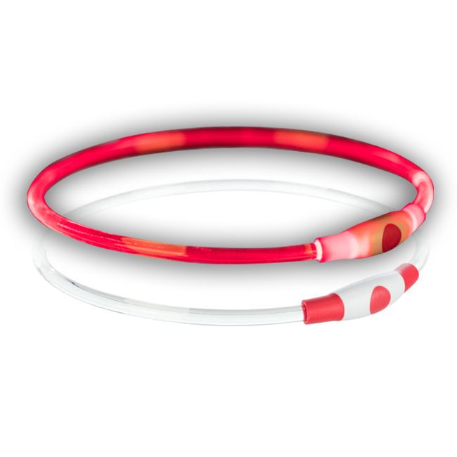 Trixie Flash Schnappband 35 Cm Rot – Blinkend Für Hunde
